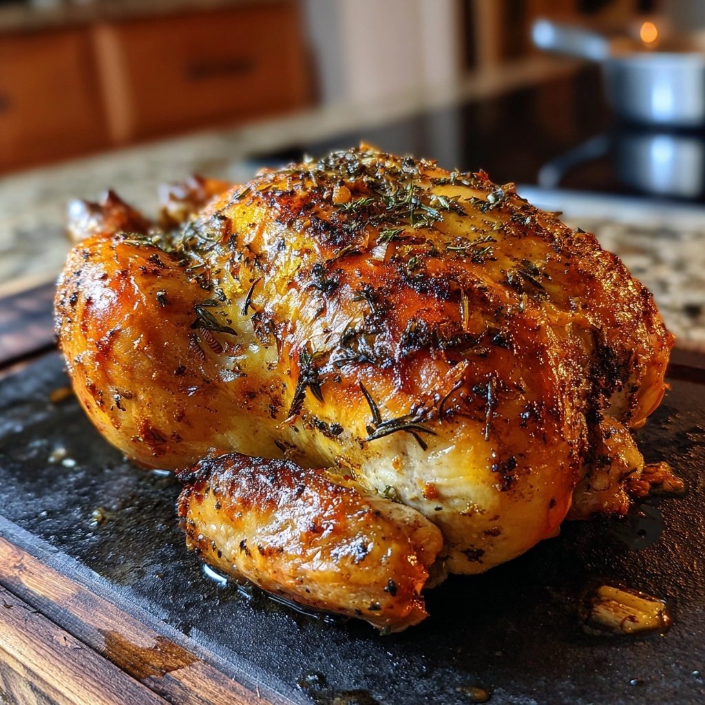 Lemon Garlic Roasted Chicken