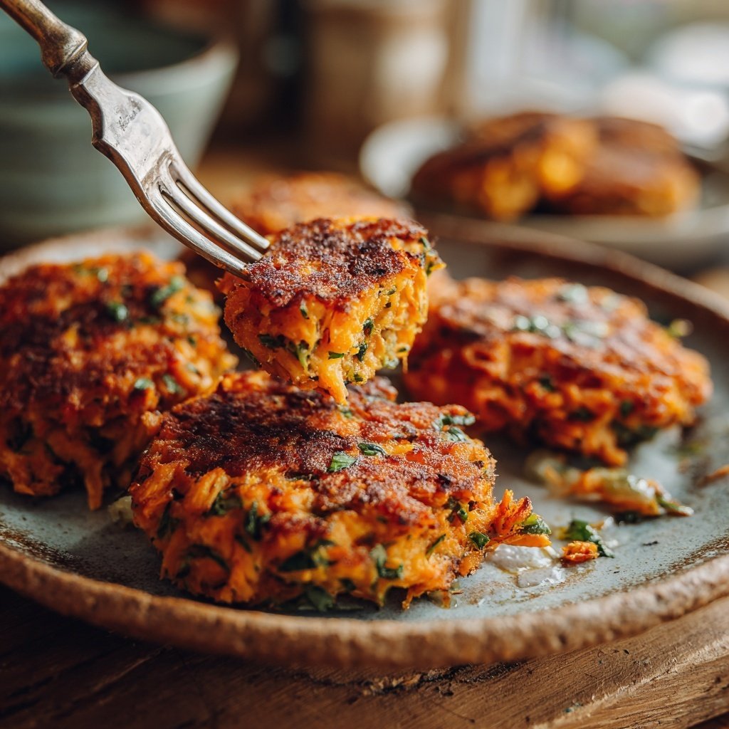 Herbed Sweet Potato Salmon Patties