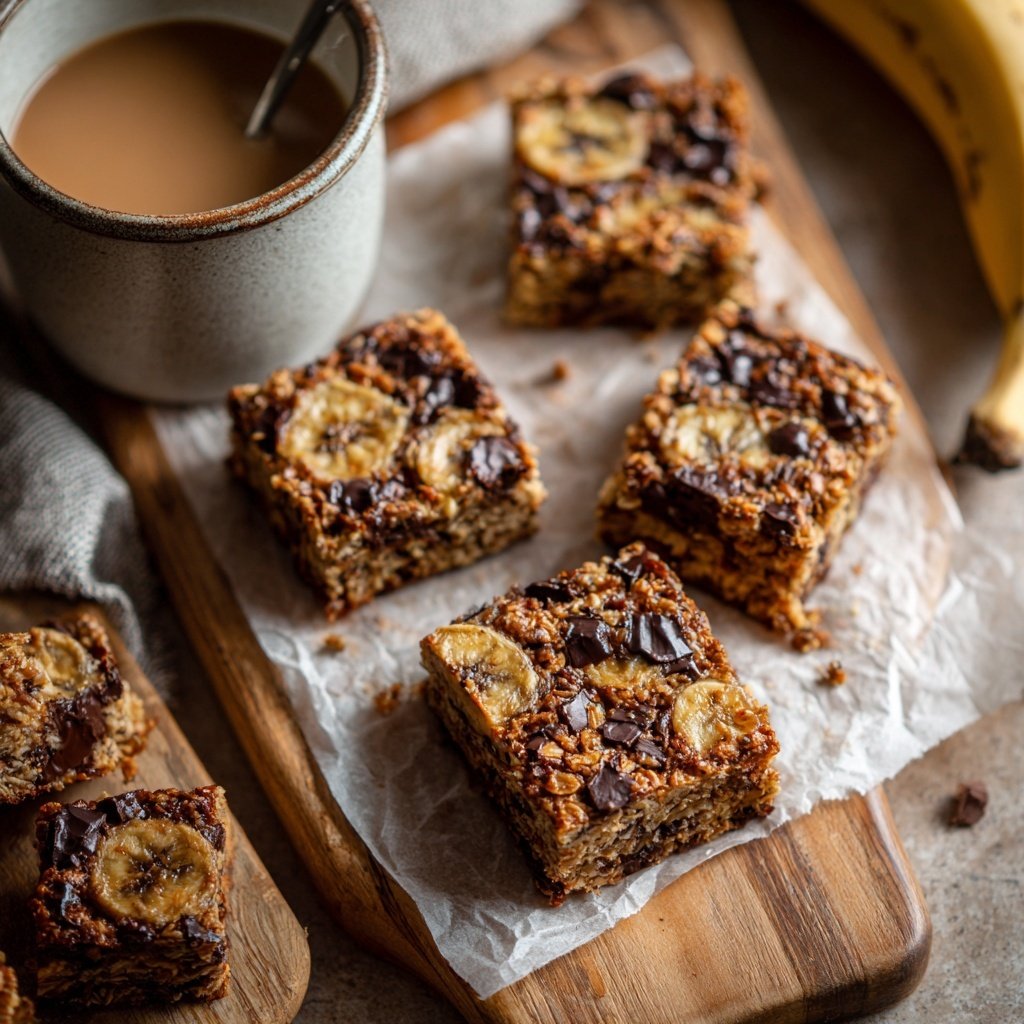 Banana Oatmeal Breakfast Bars